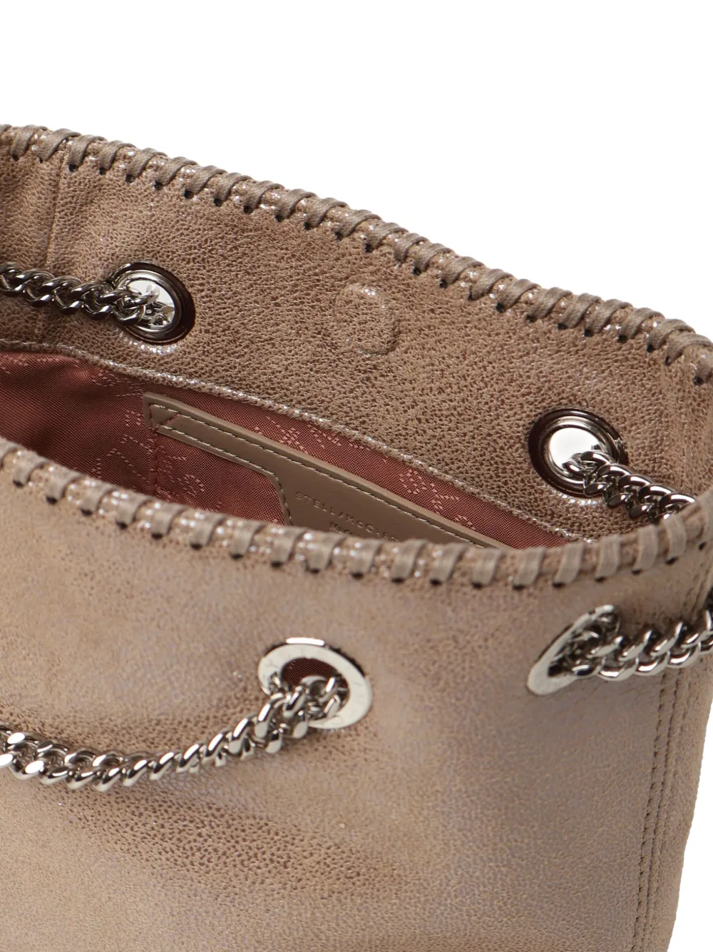 Stella McCartney Falabella bucket-tas met ketting afwerking Beige