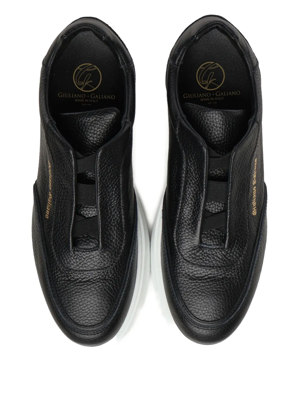 Giuliano Galiano logo-detail trainers Black
