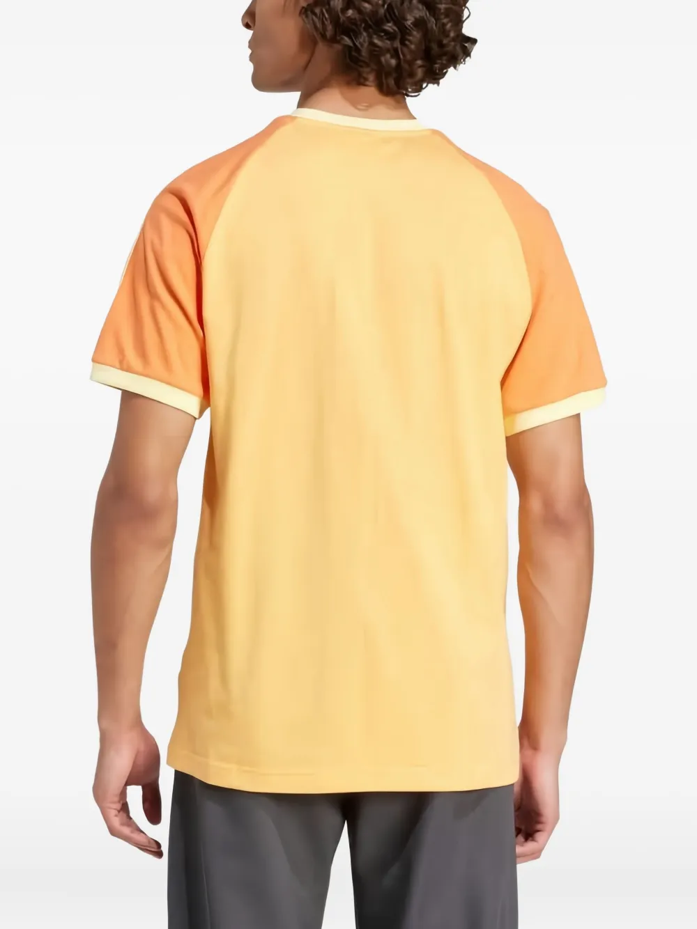 Adidas Cali 3-stripes raglan T-shirt - Geel