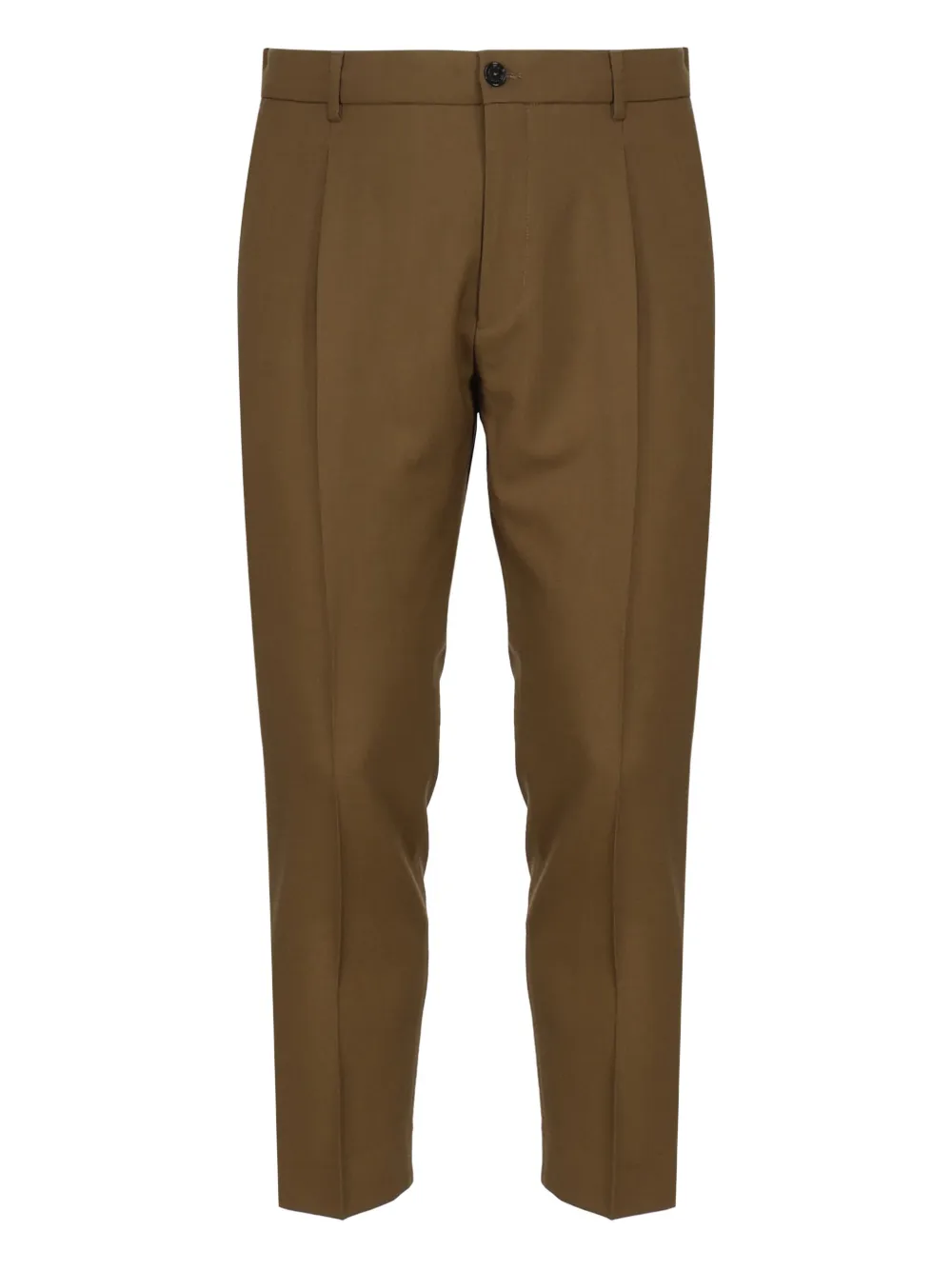 BE ABLE Broek met geplooide voorkant Bruin