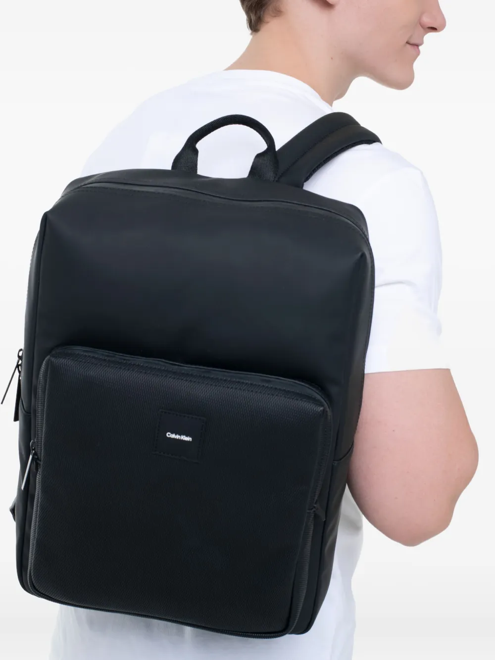 Calvin Klein panelled mesh backpack | Image 2