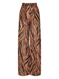THE ANDAMANE zebra-print elastic-waist trousers - Brown