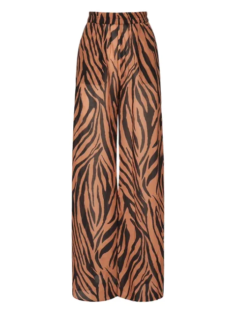 THE ANDAMANE pantalones con estampado de cebra