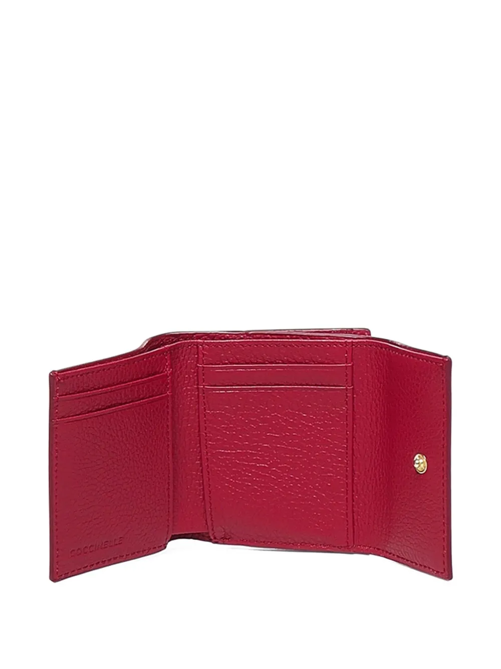Coccinelle Leren portemonnee met rits Rood