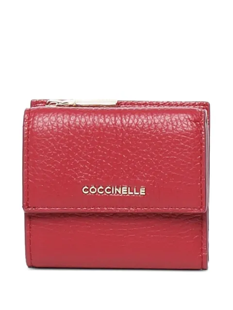 Coccinelle grain leather zip wallet