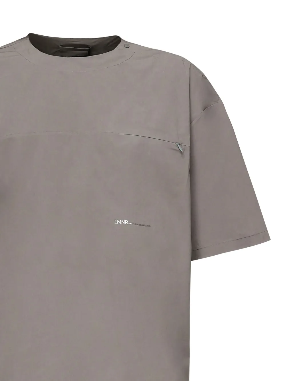 Herno T-shirt met ritszak Grijs