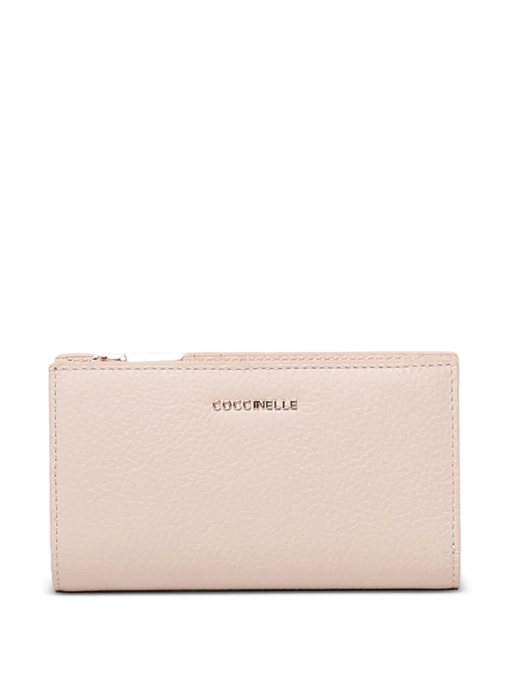 Coccinelle Portemonnee met drie vakken en rits Beige