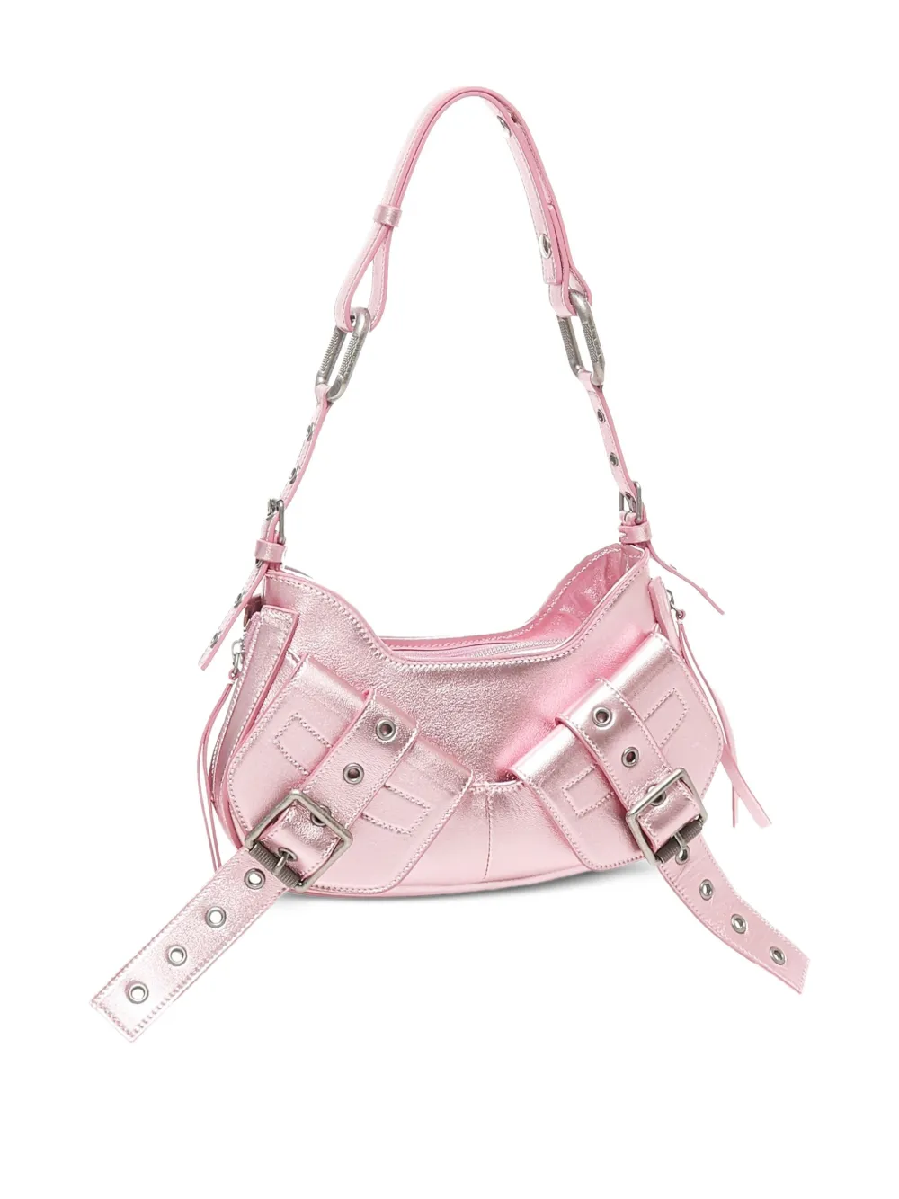 BIASIA Kleine schoudertas met gespdetail - Roze