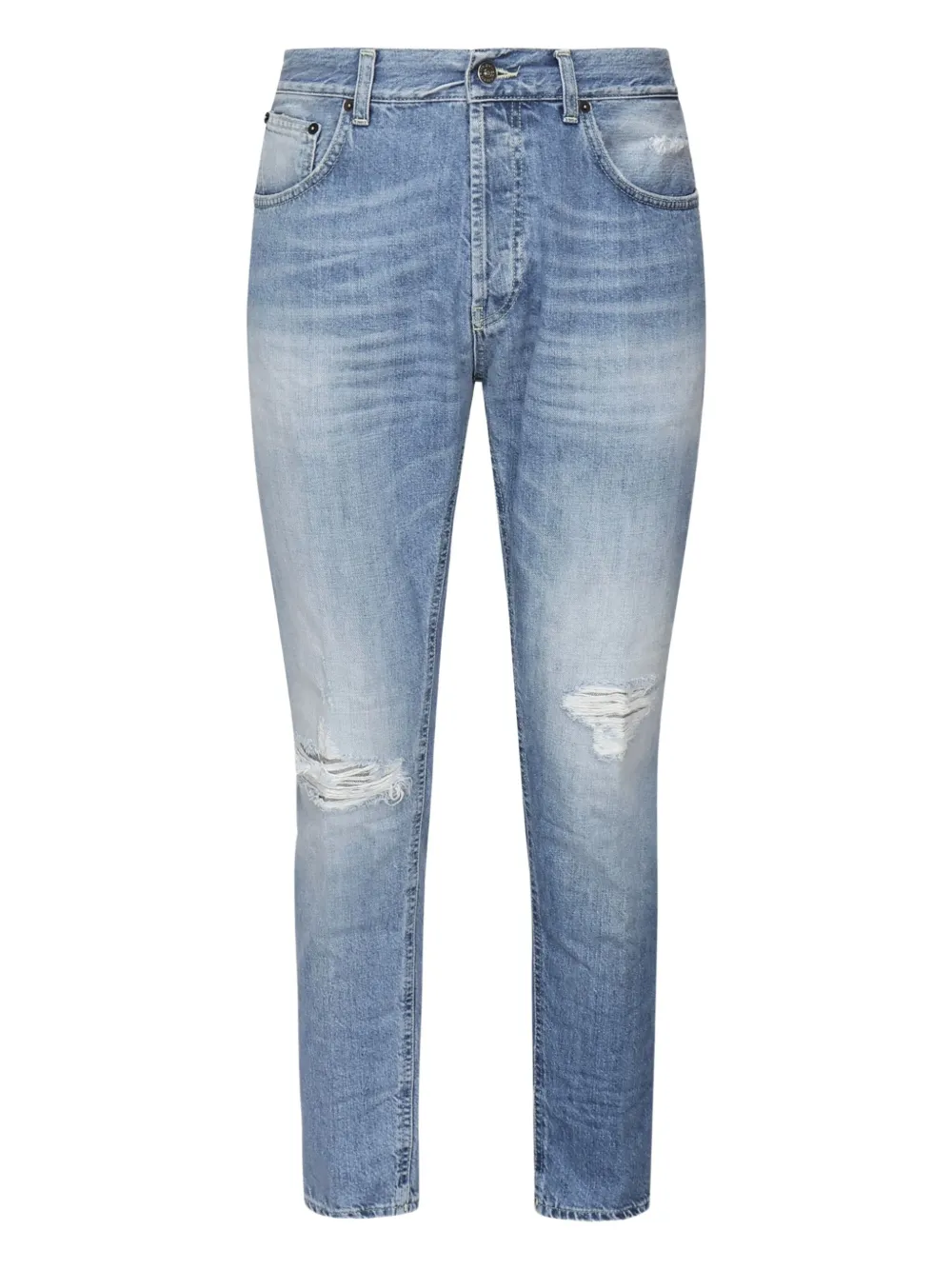 DONDUP Gerafelde jeans met vijf zakken Blauw