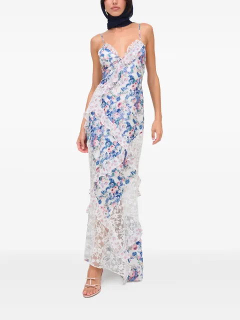 For Love And Lemons Josalyn floral-lace maxi dress