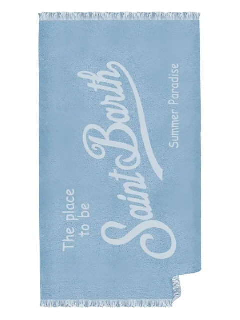 MC2 Saint Barth Foutas Saint Barth logo beach towel