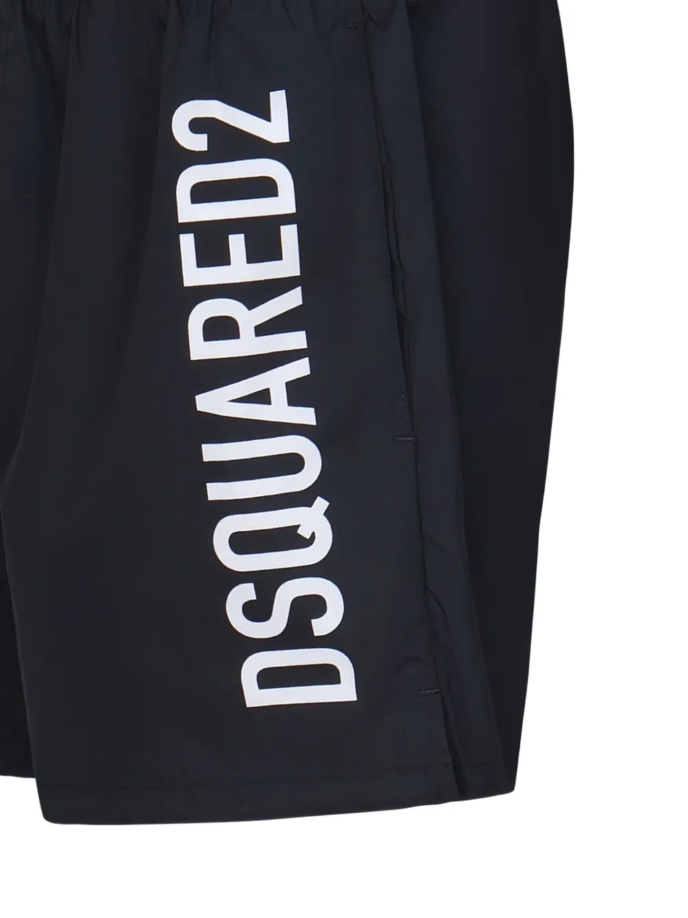 DSQUARED2 Zwembroek met elastische tailleband en logo Blauw