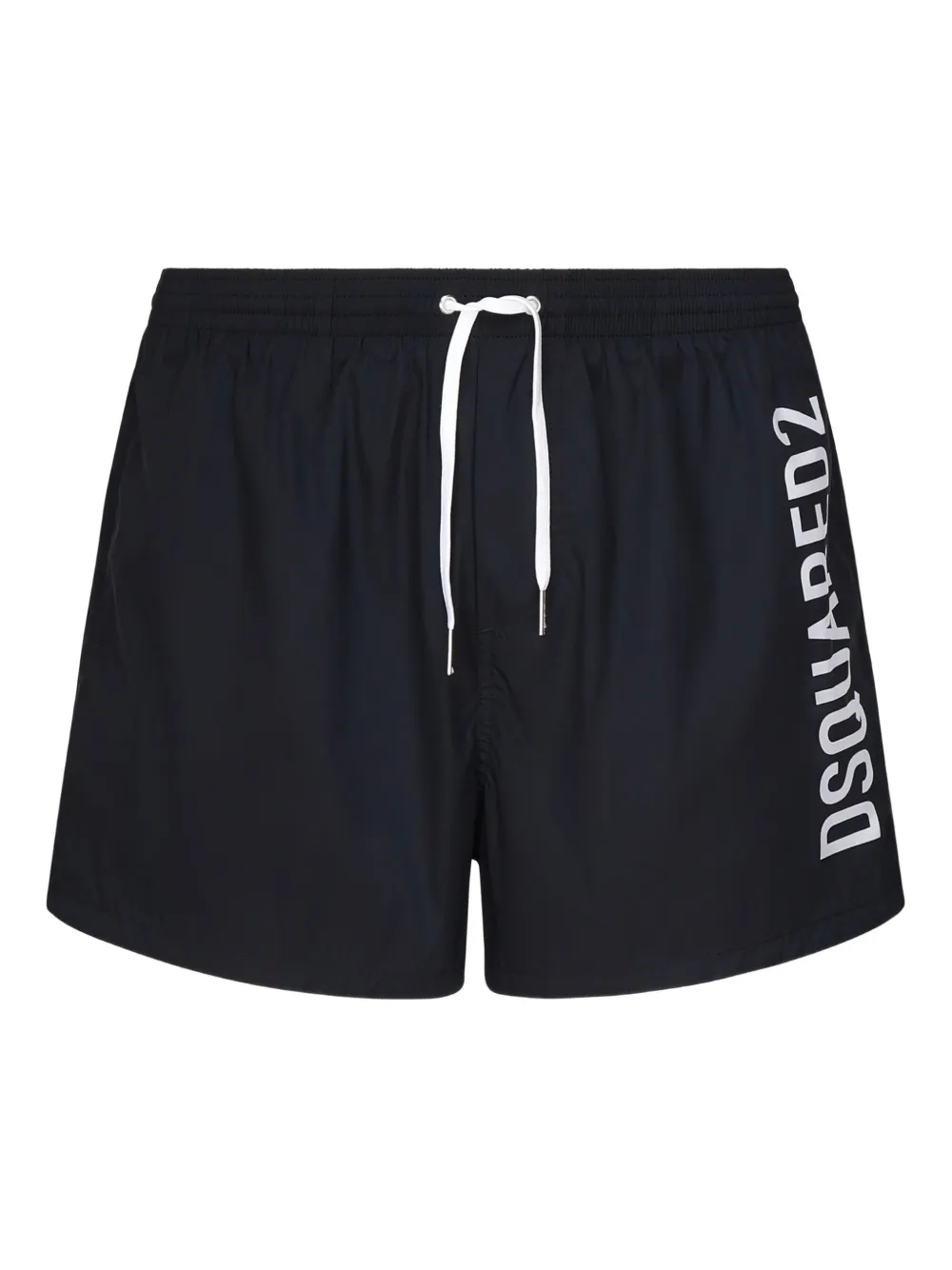 Dsquared2 Elastic-waistband Logo Swim Shorts In Blue