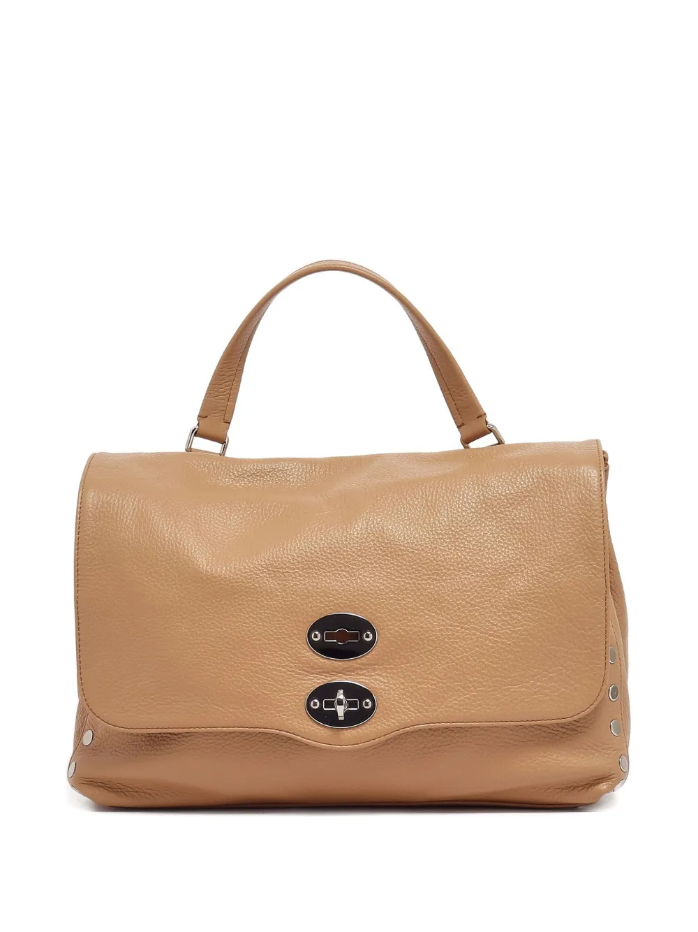 Zanellato Postina leren shopper Beige
