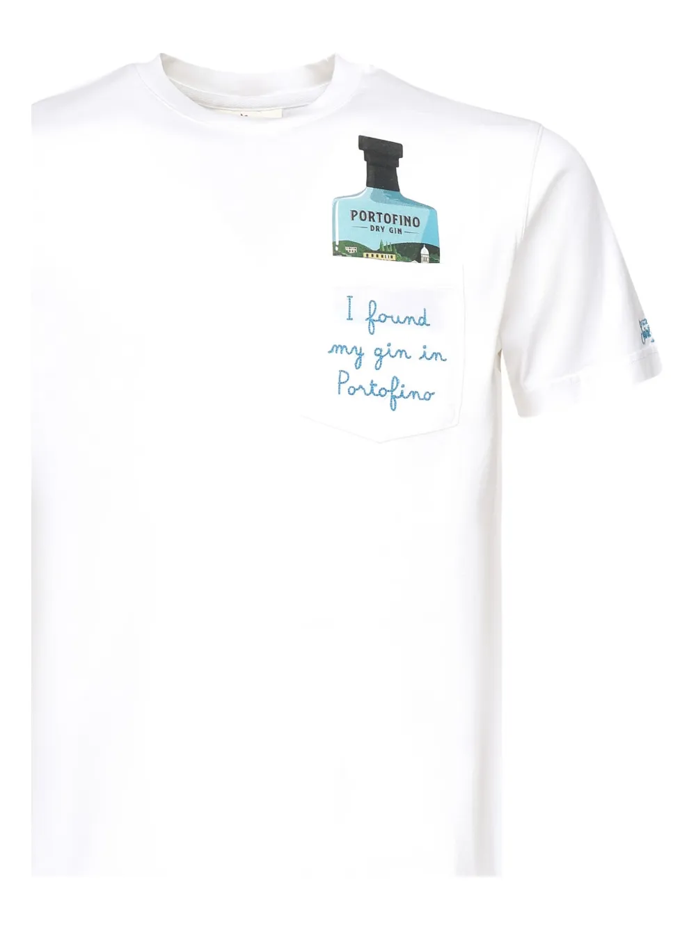 MC2 Saint Barth Portofino pocket-print T-shirt Wit