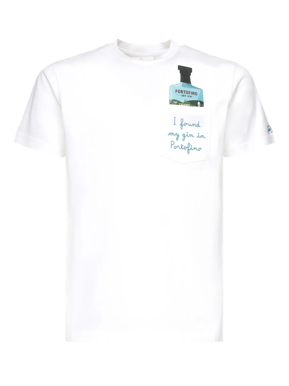 MC2 Saint Barth Portofino pocket-print T-shirt Wit