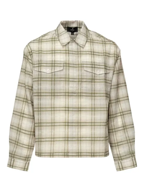 Represent checked pocket shirt