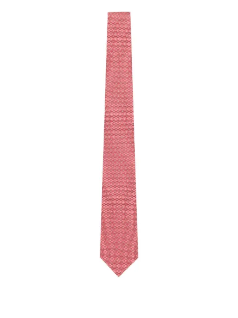 Ferragamo geometric-pattern silk tie