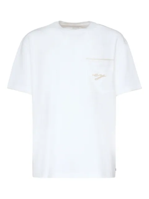 Eleventy embroidered pocket T-shirt