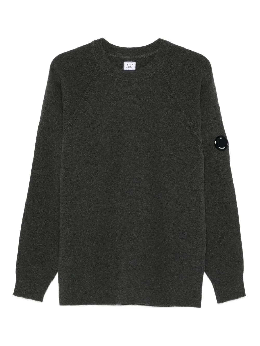 C.P. Company raglan-sleeve lens-detail sweater Groen