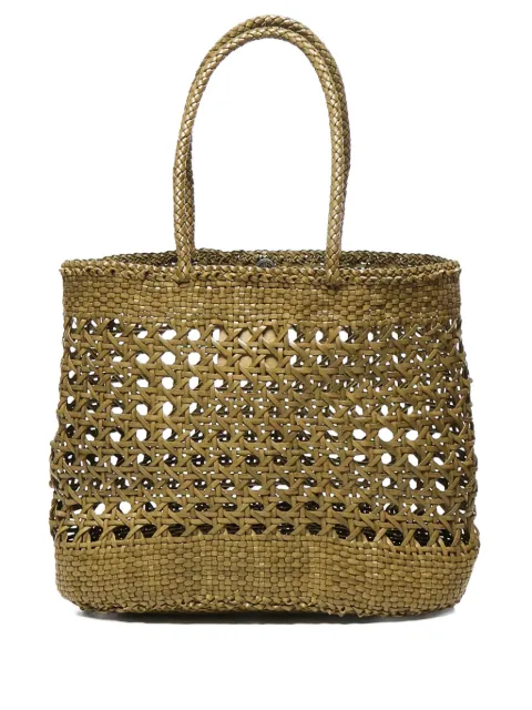 DRAGON DIFFUSION Nantucket woven leather tote bag