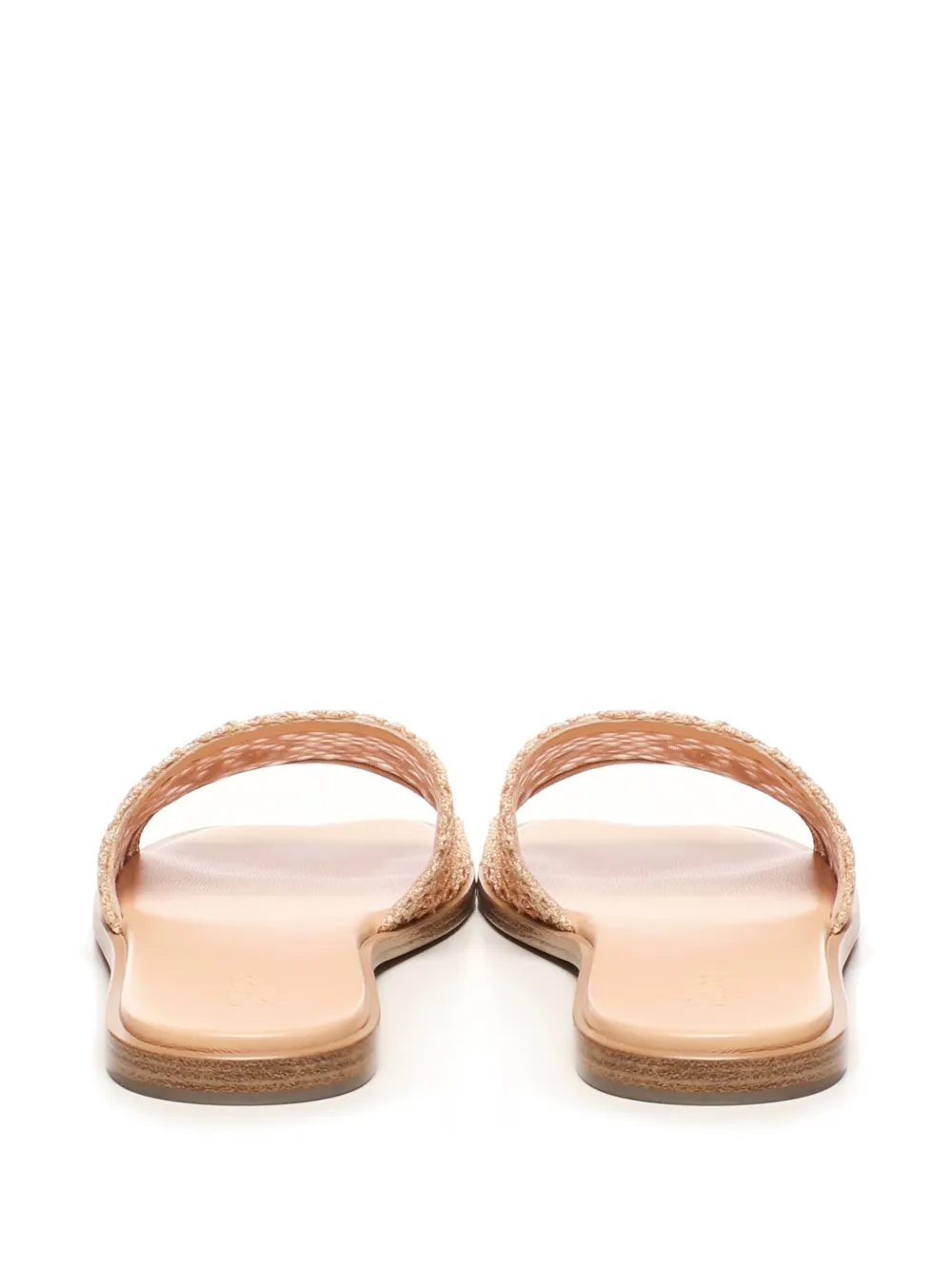 Chloé Soleil embroidered woven sandals Beige