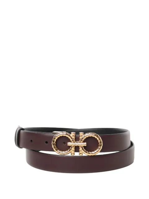 Ferragamo Cinto de couro com fivela Gancini