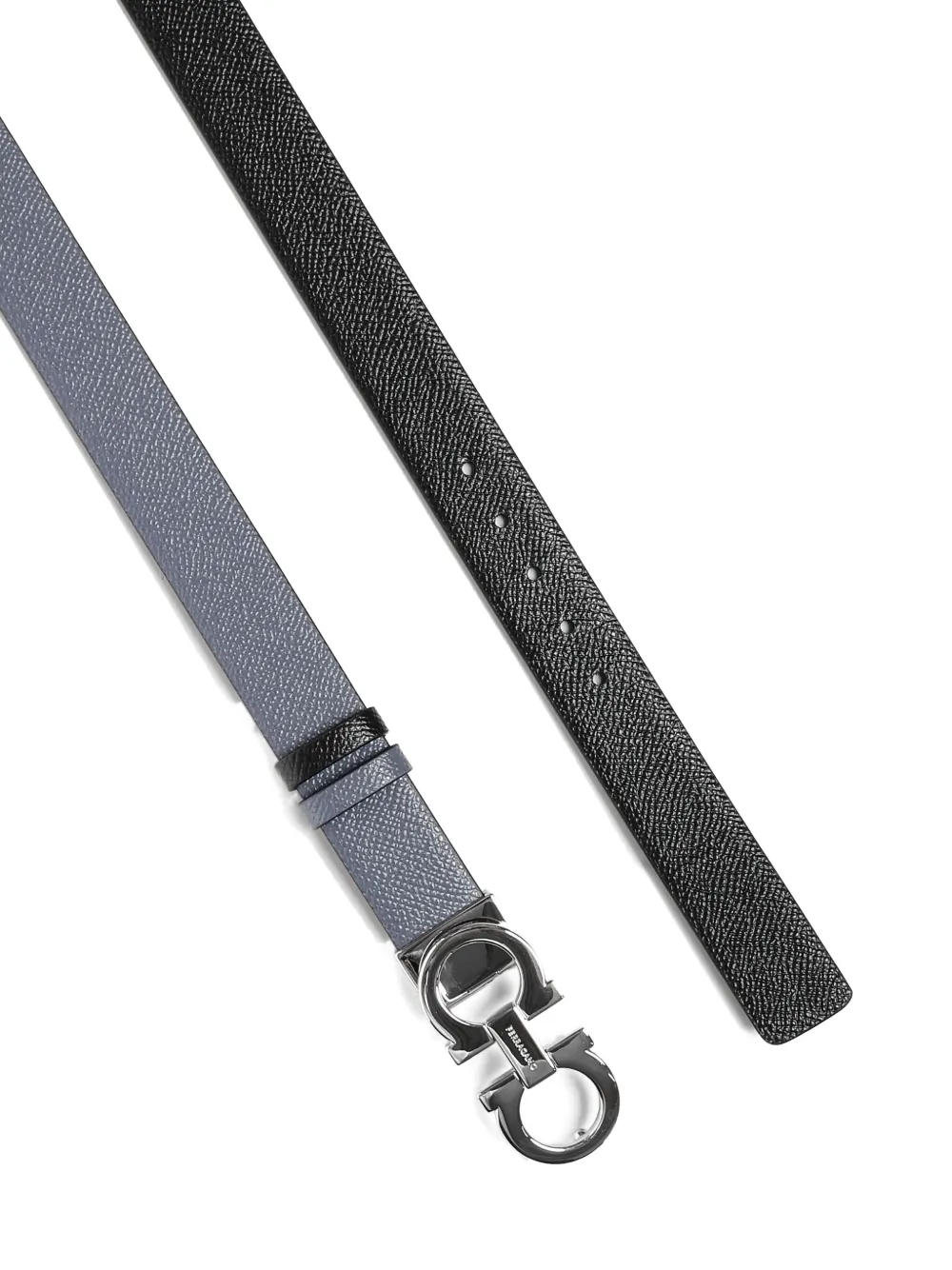 Ferragamo Gancini omkeerbare riem Zwart