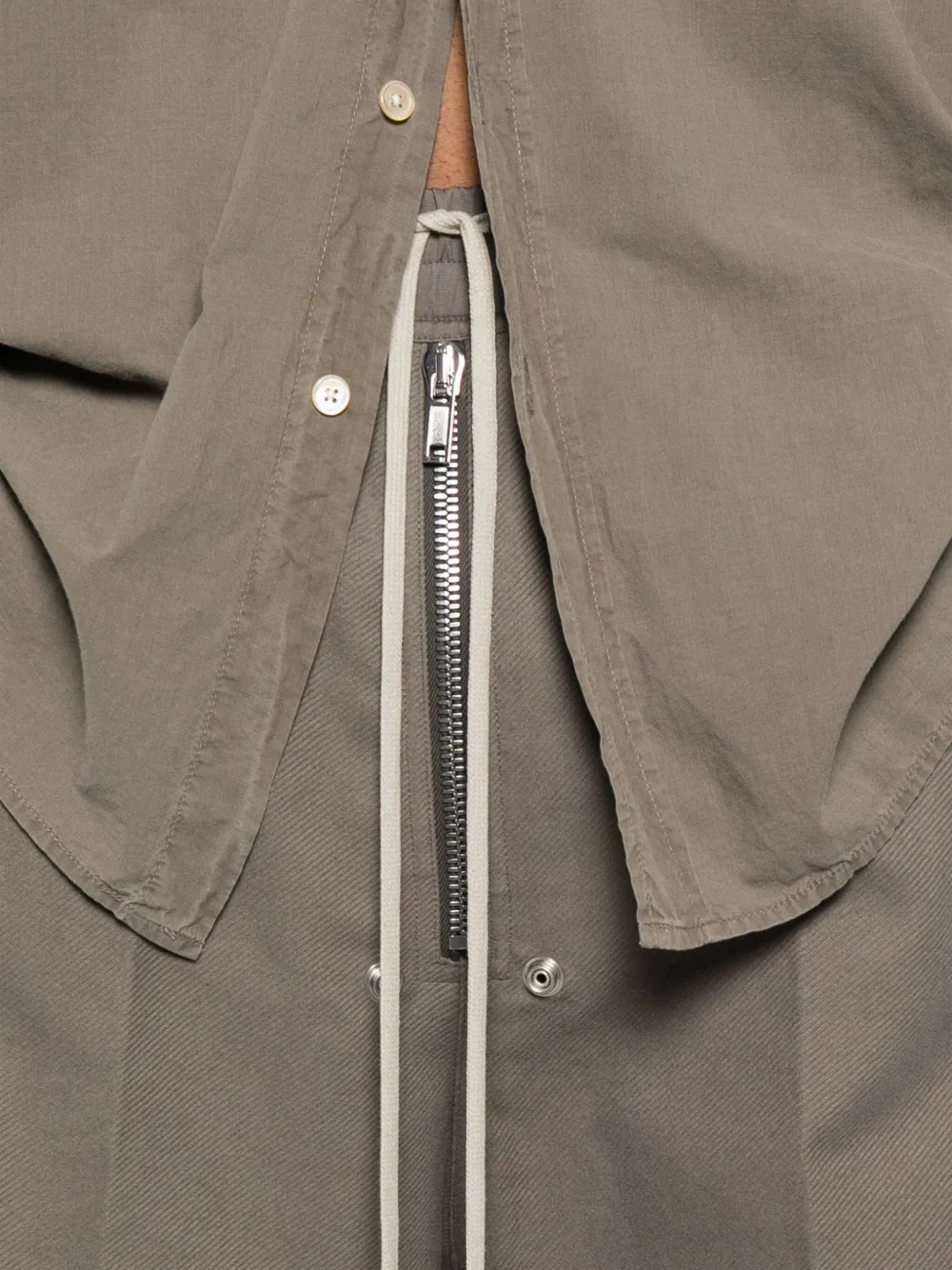 Rick Owens Broek met trekkoord Groen