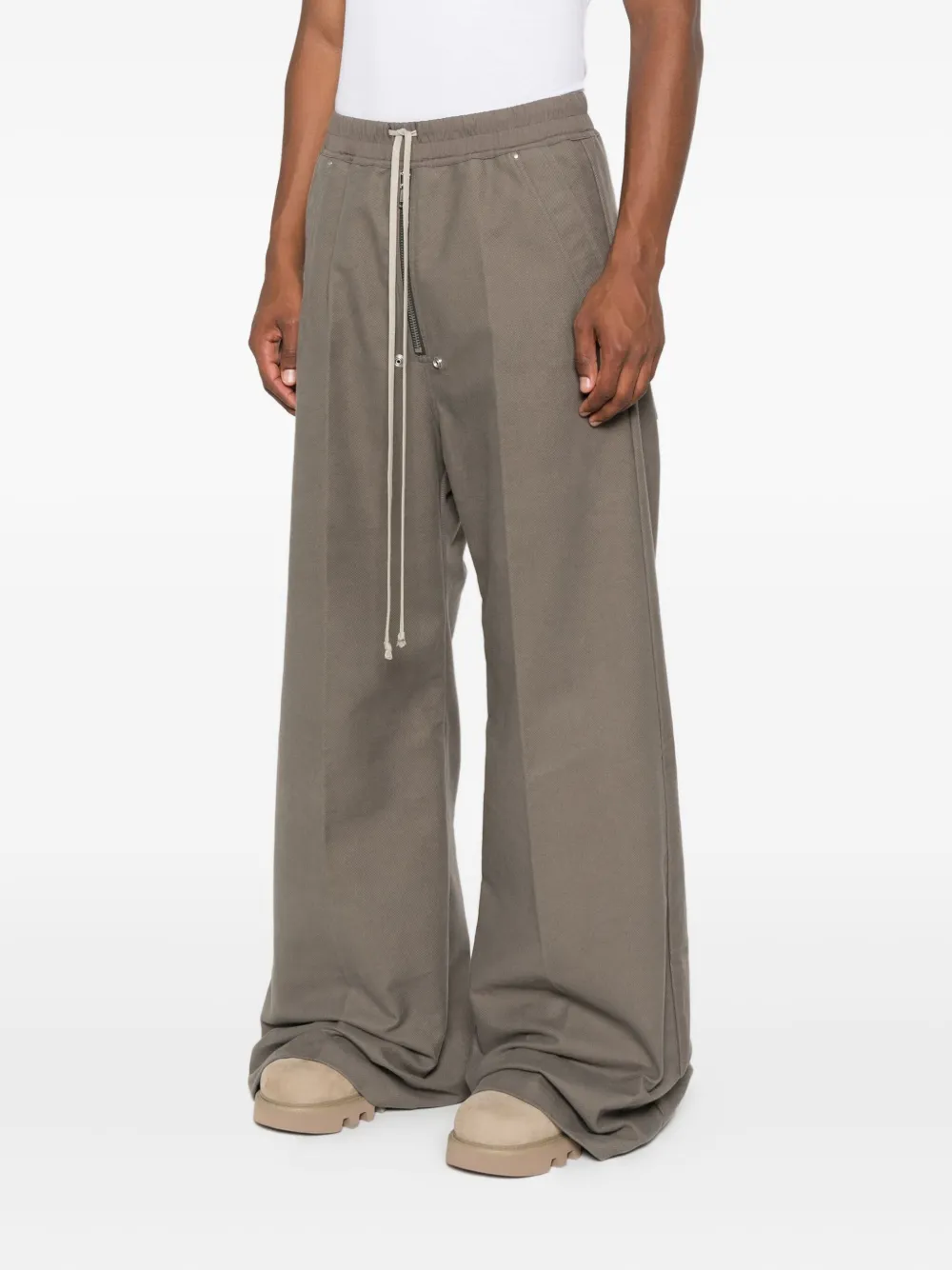 Rick Owens Broek met trekkoord Groen