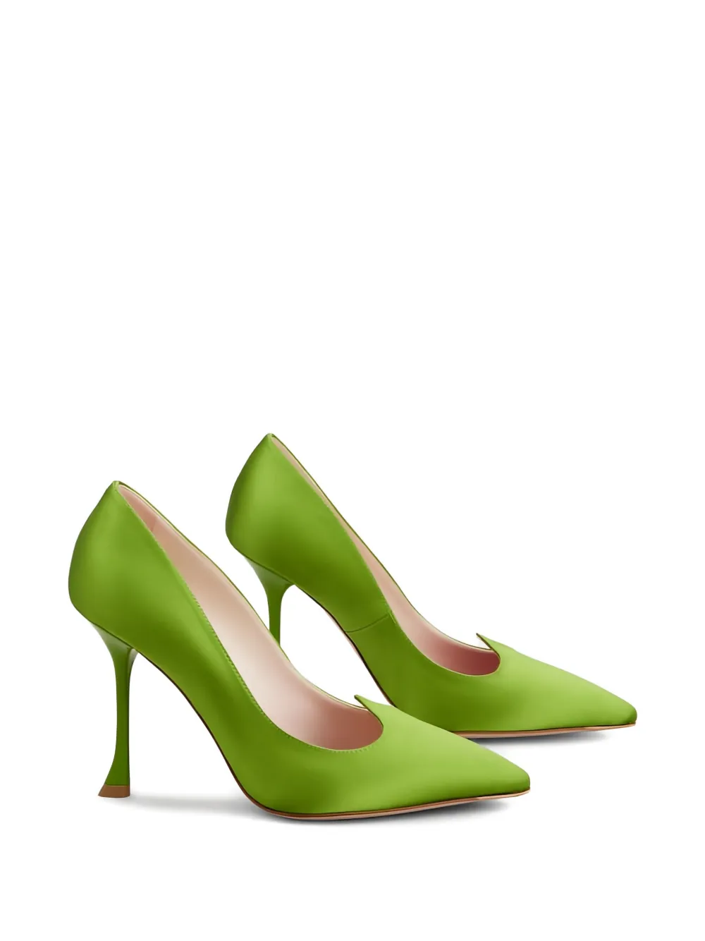 Roger Vivier 100mm heart-shaped satin pumps | Heeled Pumps | Image 2