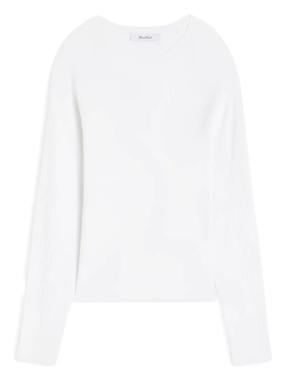 Max Mara ribbed long-sleeve T-shirt Wit