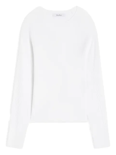 Max Mara playera de canalé manga larga
