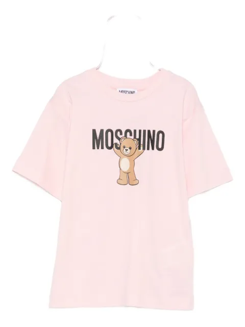 Moschino Kids Teddy Bear-print cotton T-shirt