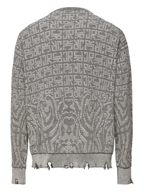 John Richmond frayed-hem sweater