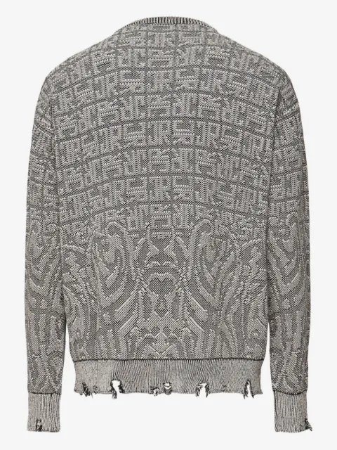 John Richmond frayed-hem sweater
