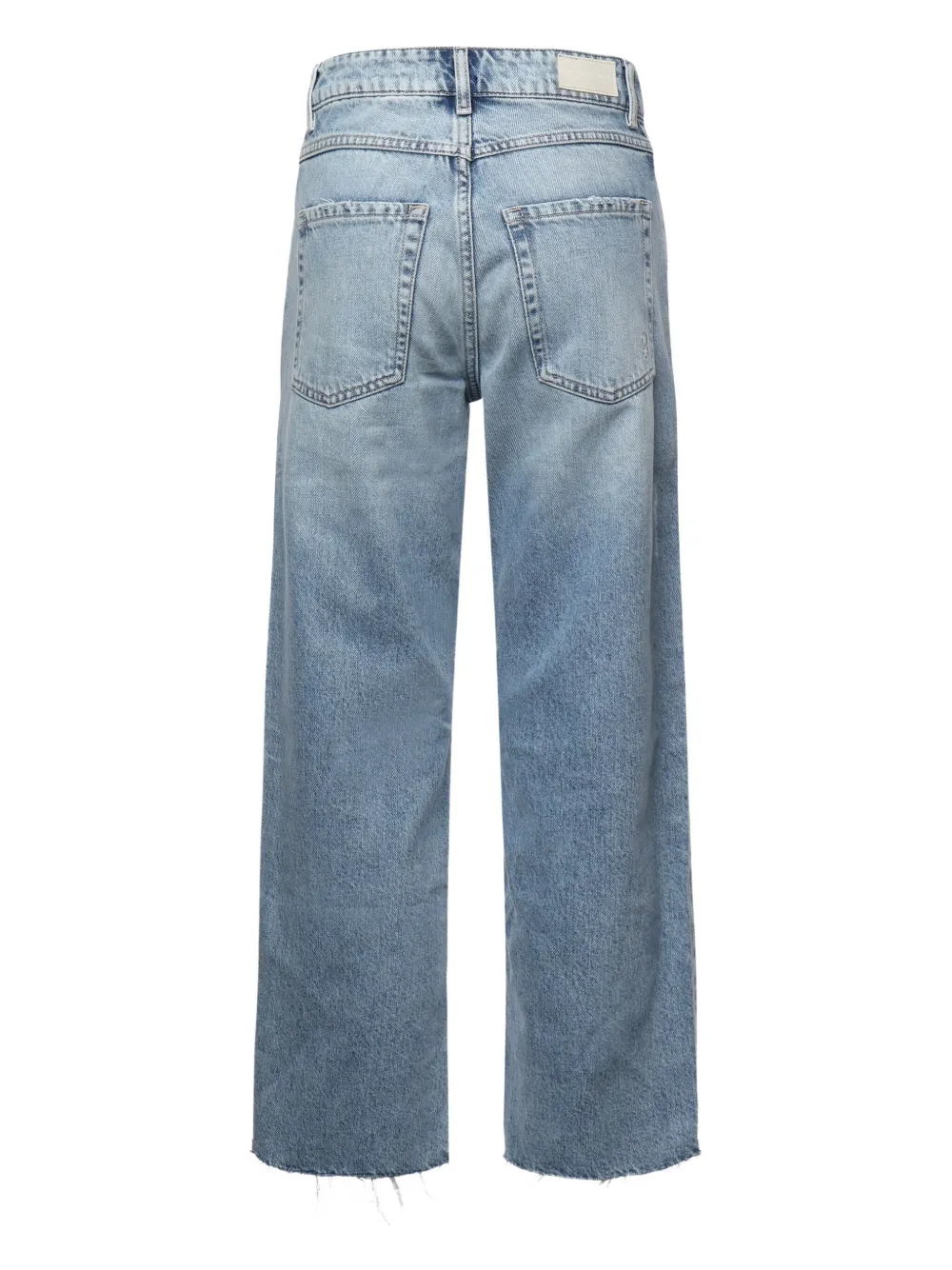 ICON DENIM Jill jeans met franje afwerking Blauw