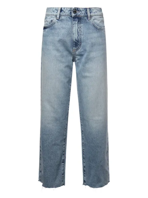 ICON DENIM Jill frayed-edge jeans