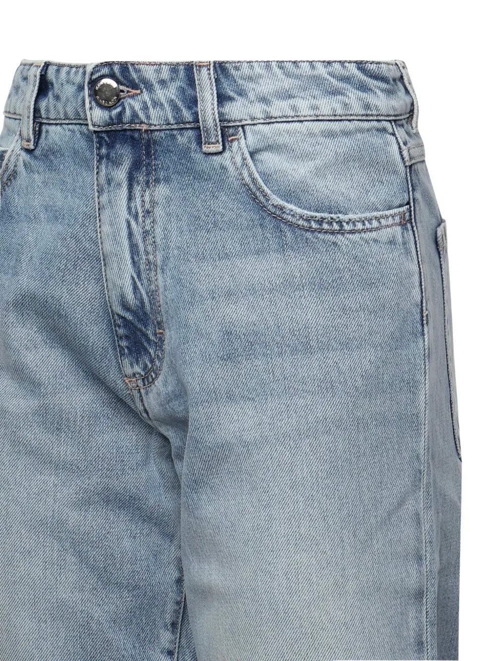 ICON DENIM Jill jeans met franje afwerking Blauw