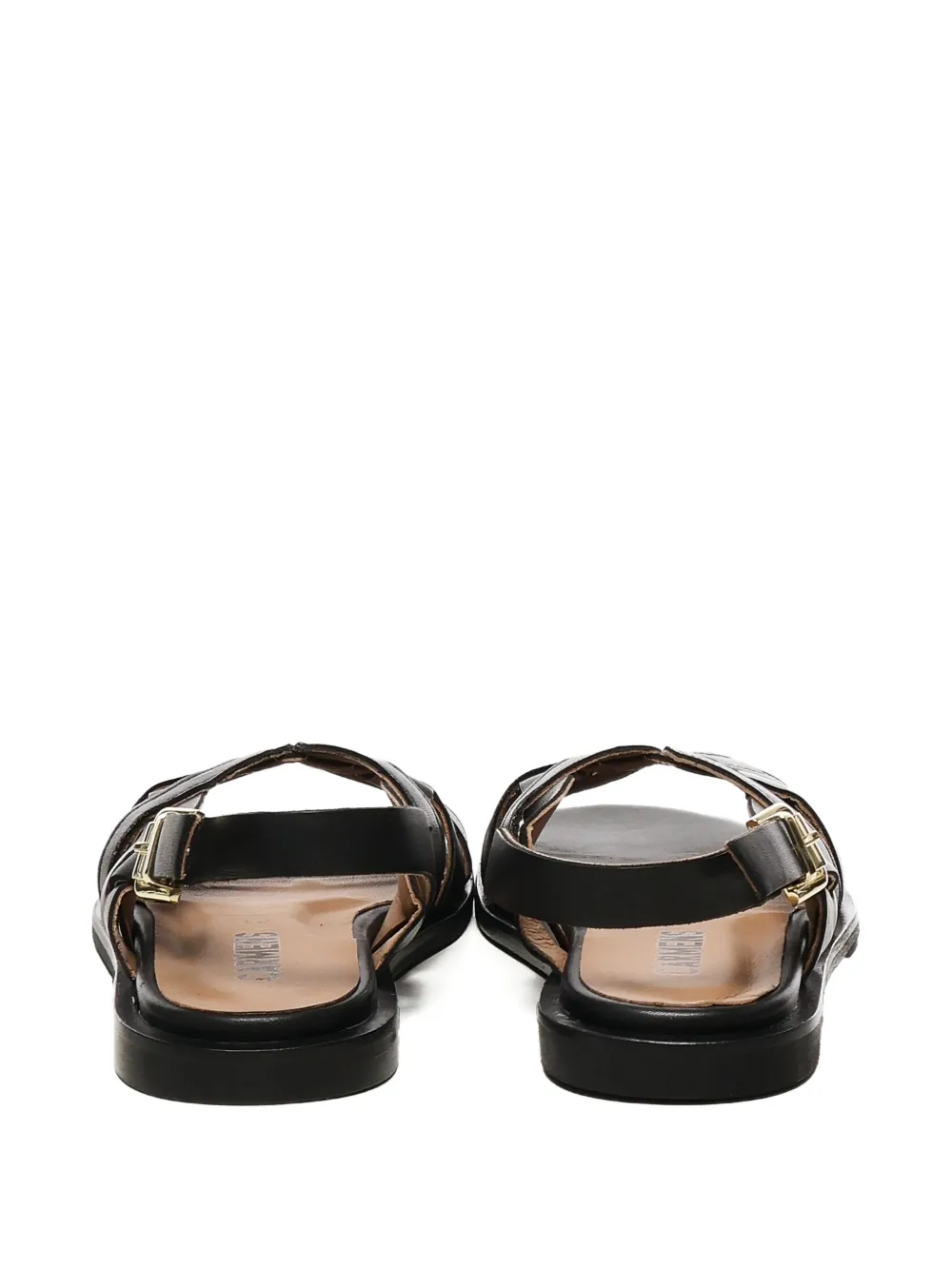 Carmens slingback woven flat sandals Black