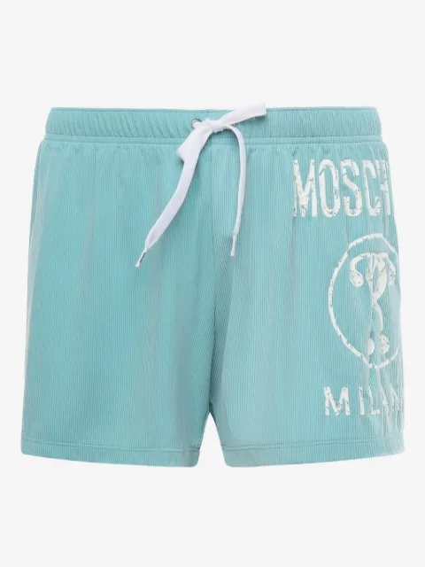 Moschino logo-print swim shorts