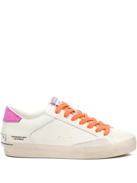Crime London lace-up calfskin sneakers