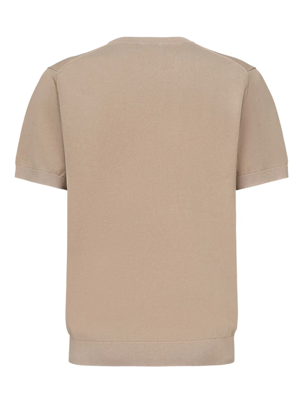 Sun68 T-shirt met borduurwerk Bruin