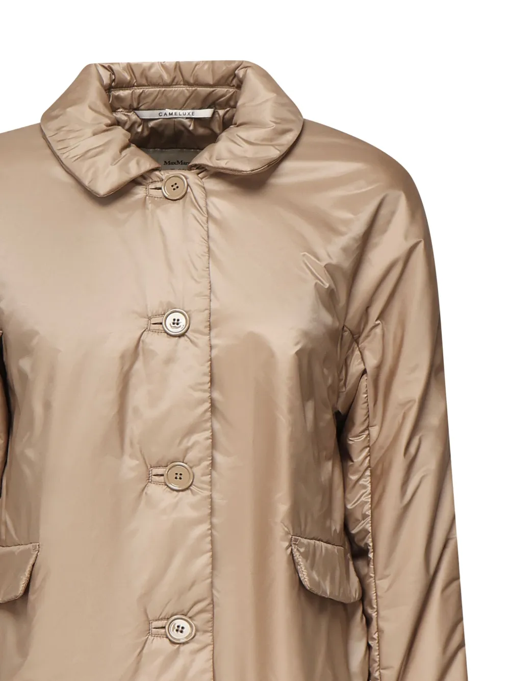 Max Mara The Cube button-fastening coat Bruin