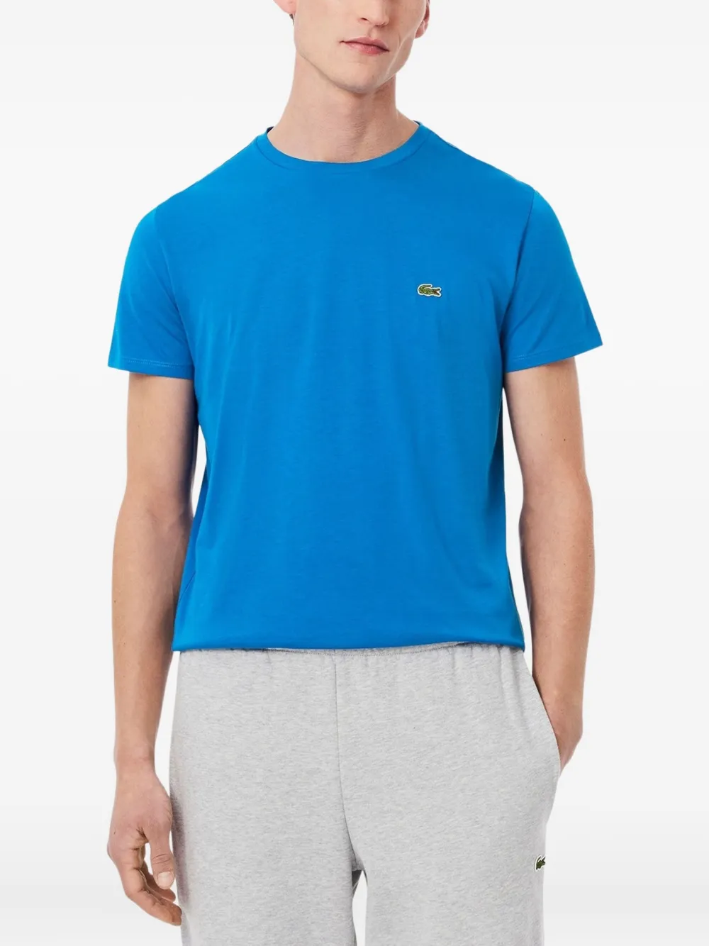Lacoste Katoenen T-shirt Blauw