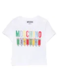 Moschino Kids pencil-print T-shirt - White