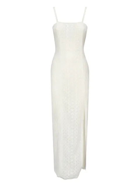 Charo Ruiz Ibiza Vannie lace-insert side-slit dress