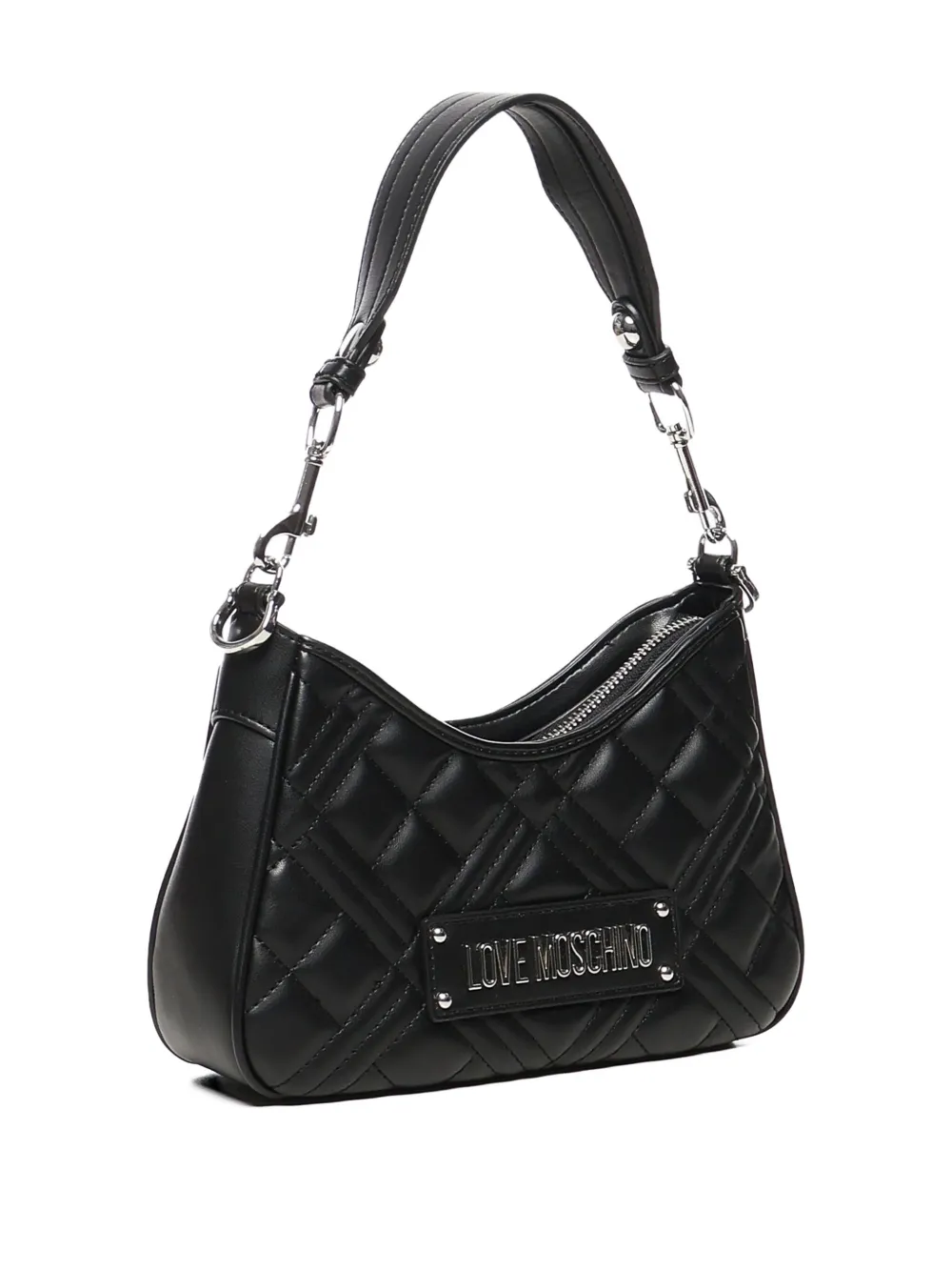 Love Moschino Schoudertas met logo Zwart