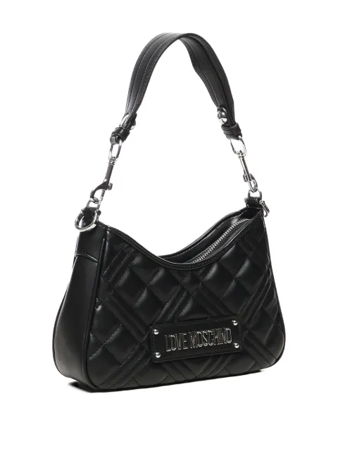 Love Moschino quilted logo shoulder bag
