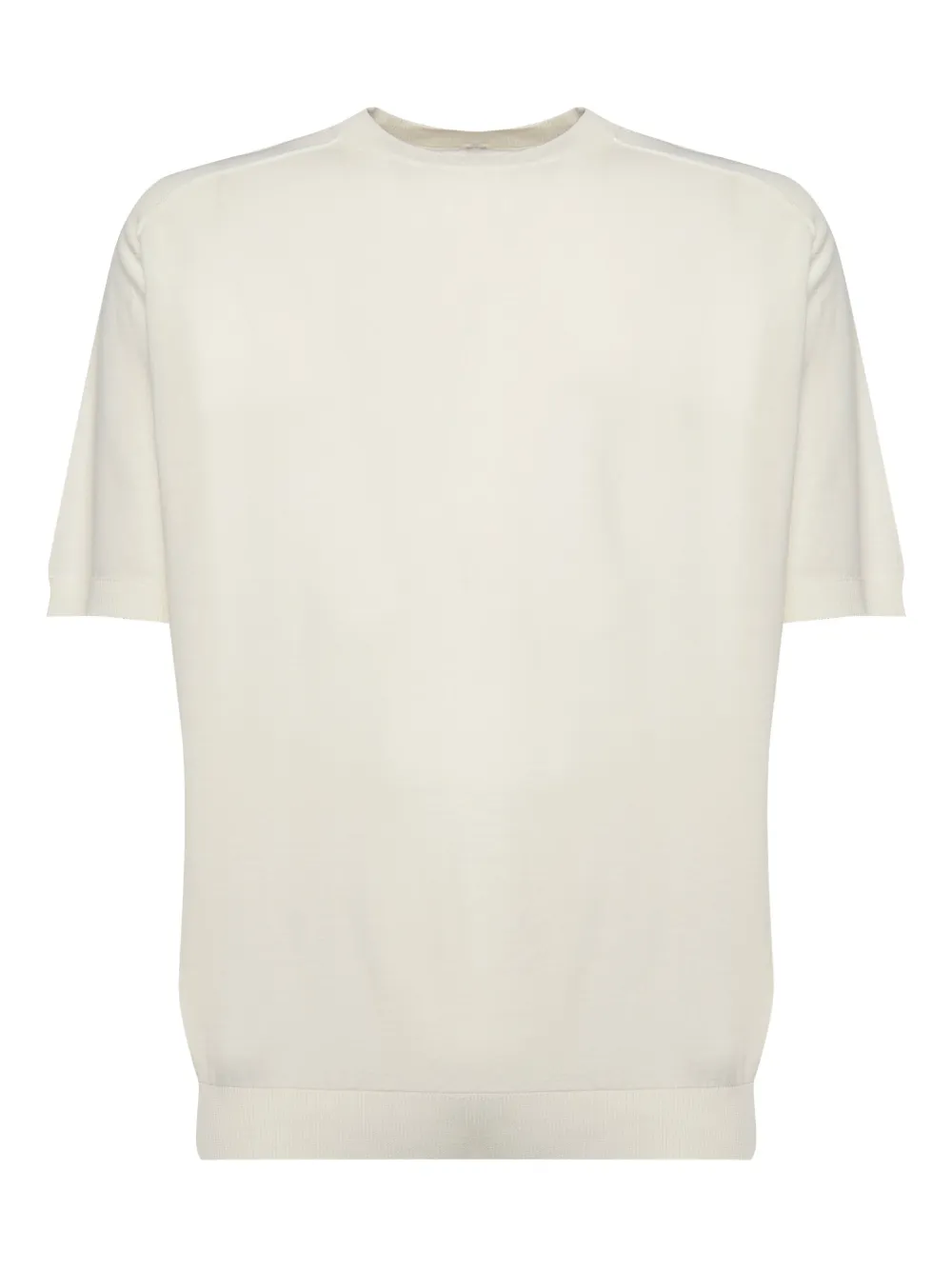 Eleventy Katoenen T-shirt met korte mouwen Beige